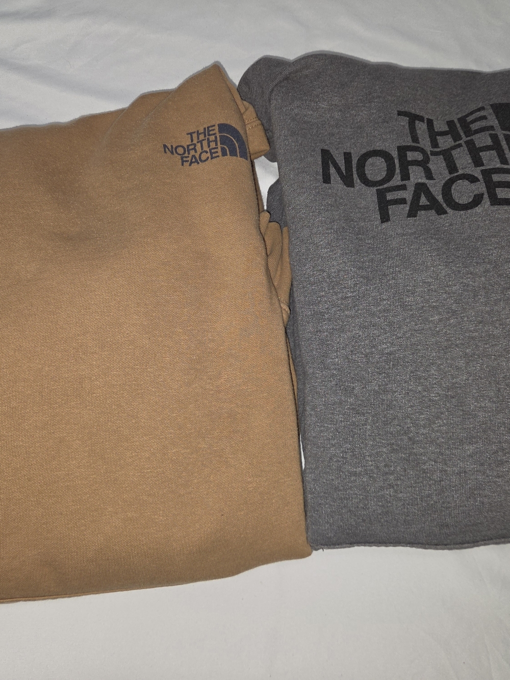 The North Face Brown and Gray Pullover Sweatshirts